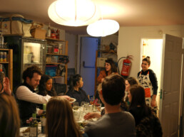 Utopia catering atmosphere at Bonnington – vegan and vegetarian food served every Friday in London